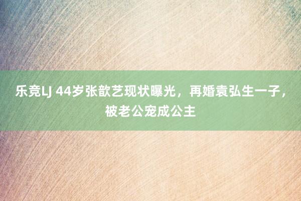 乐竞LJ 44岁张歆艺现状曝光，再婚袁弘生一子，被老公宠成公主