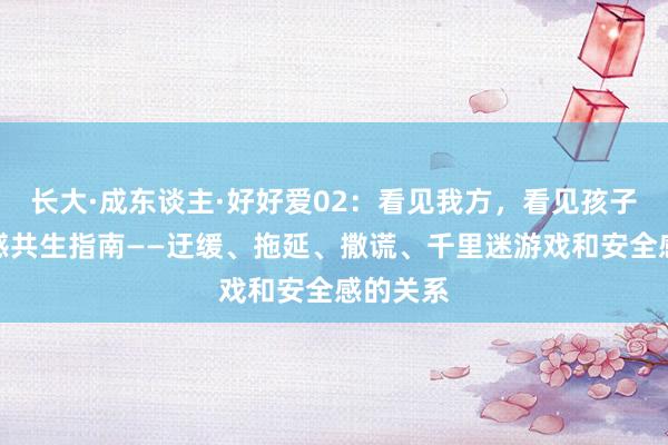 长大·成东谈主·好好爱02：看见我方，看见孩子：安全感共生指南——迂缓、拖延、撒谎、千里迷游戏和安全感的关系